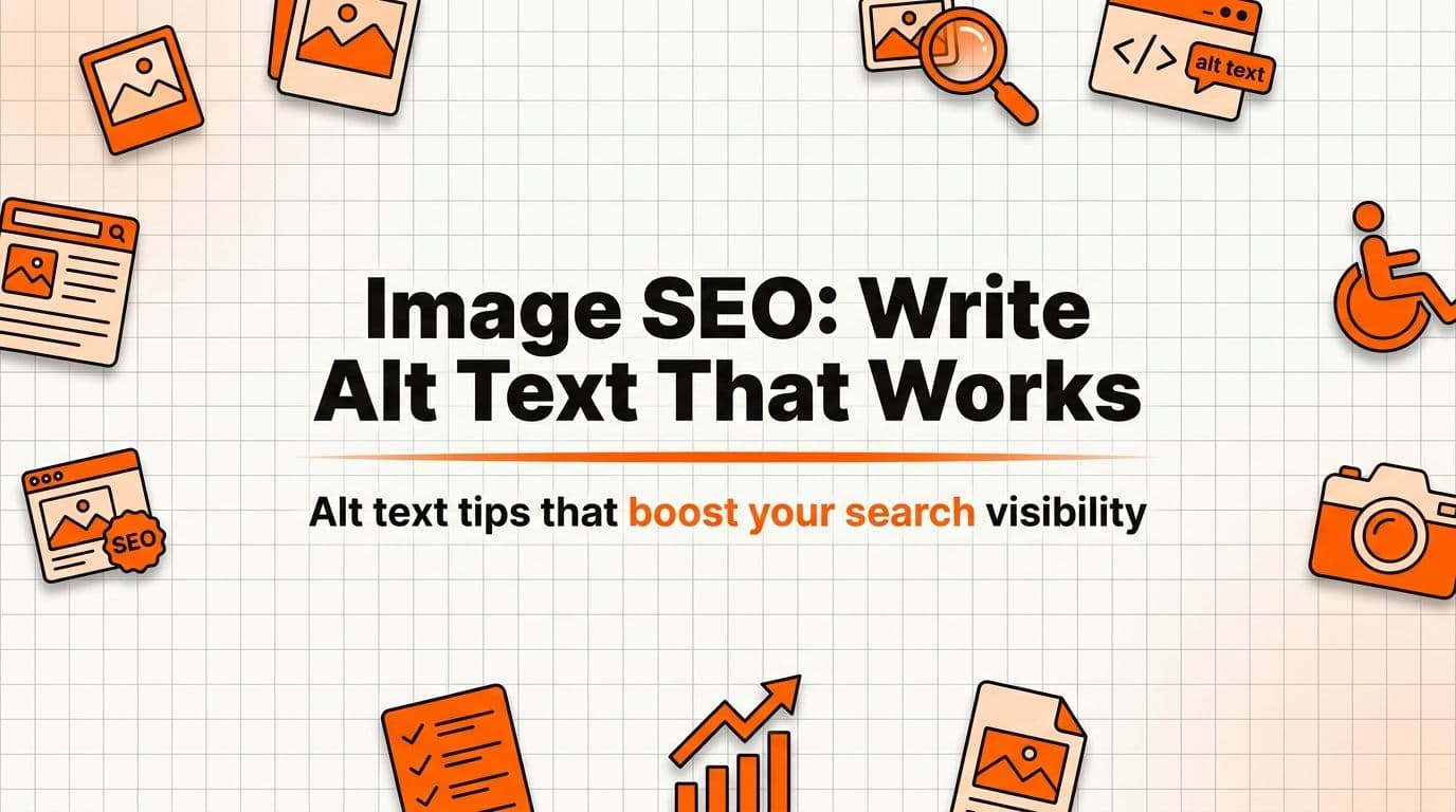 "Image SEO: How to Write Alt Text That Helps You Get Found"
