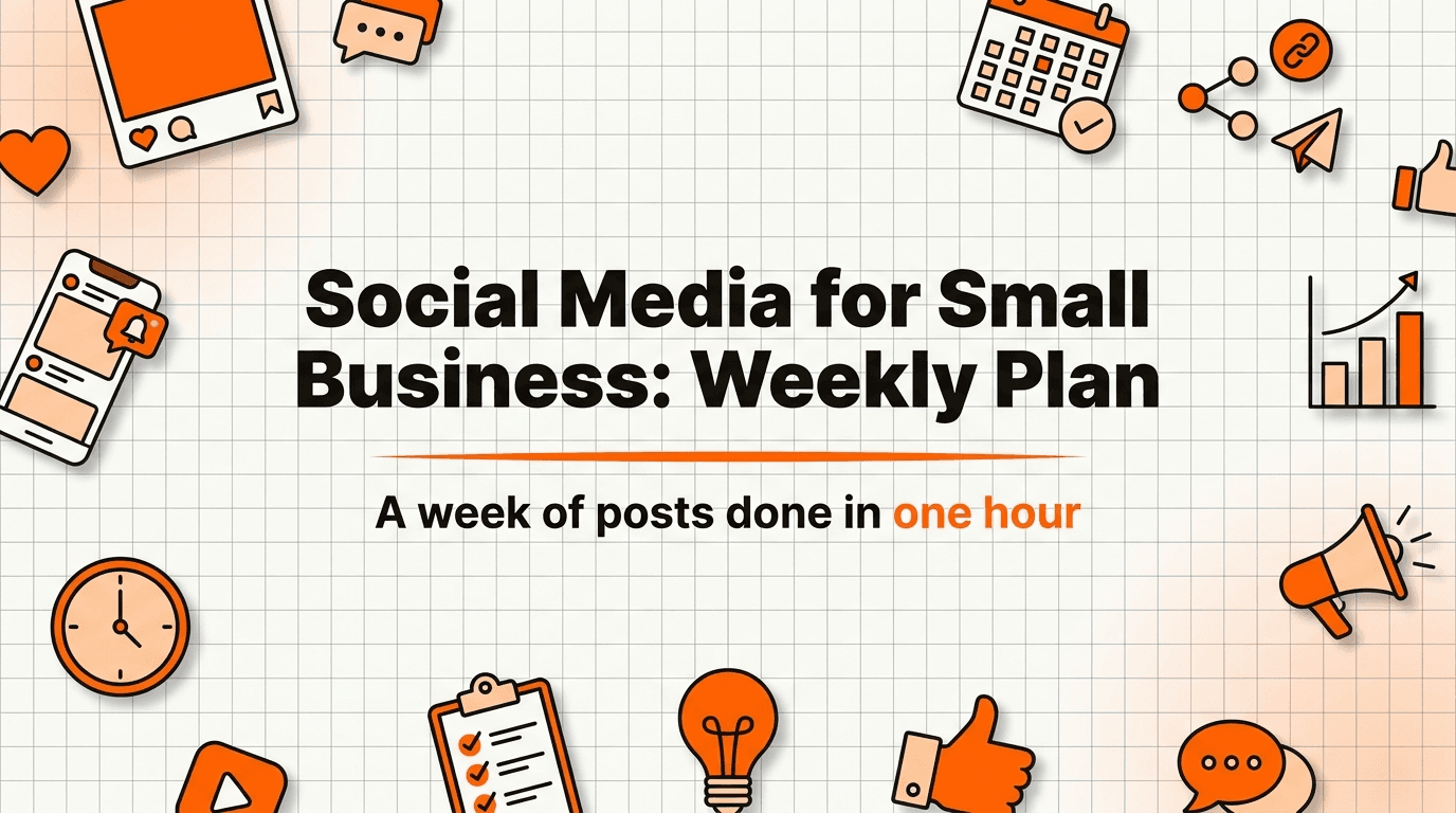How to Use Social Media for Small Business: A Week of Posts in One Hour