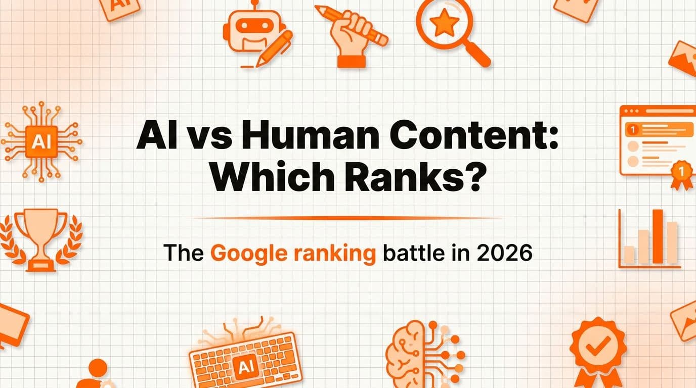 AI vs Human Content in 2026: The 80% vs 9% Ranking Gap, Explained
