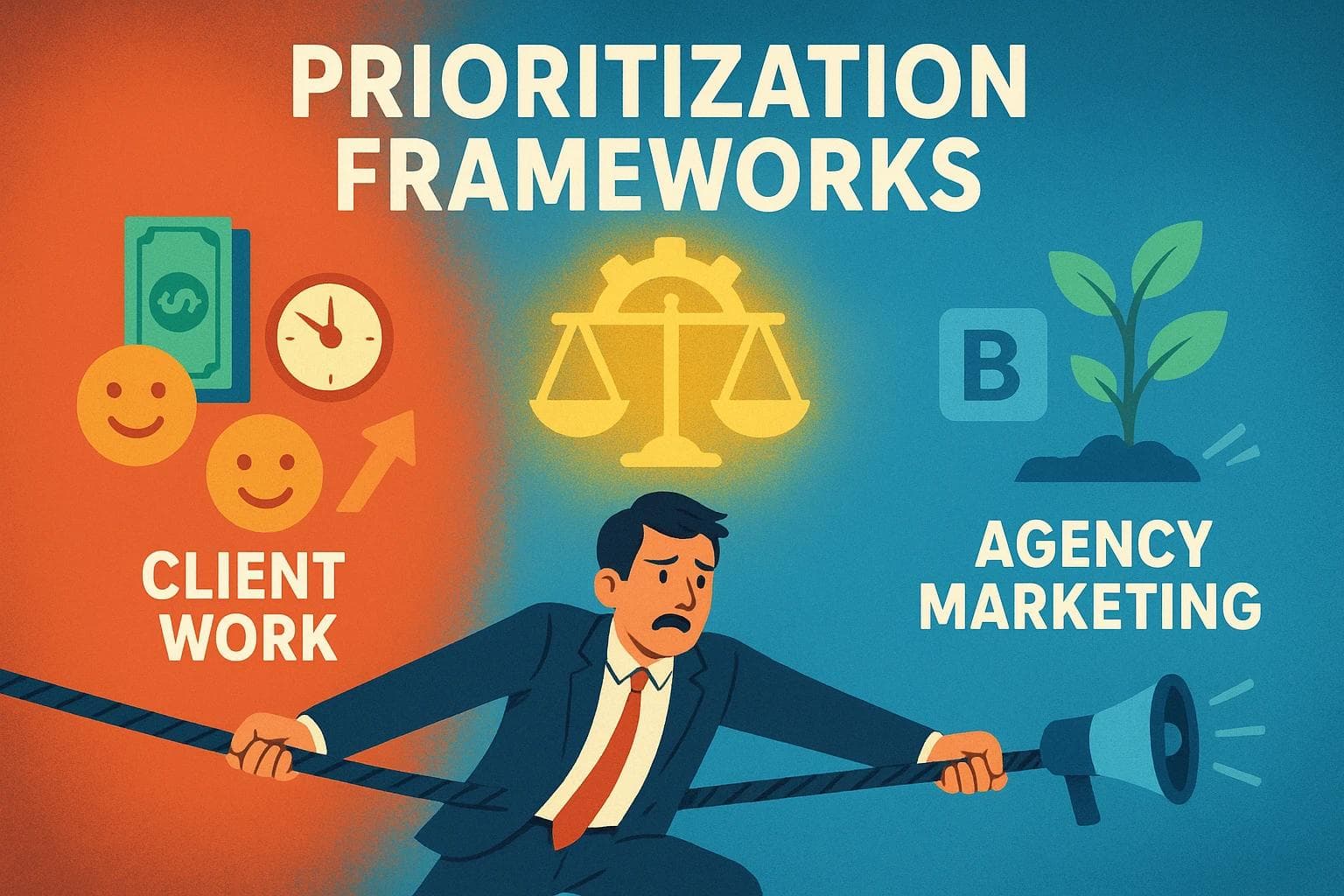 Client Work vs Agency Marketing Prioritization Frameworks