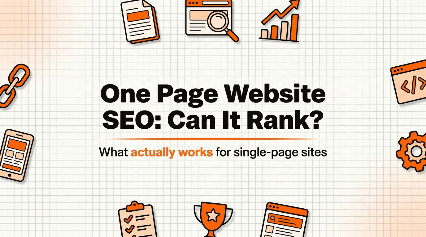 One Page Website SEO in 2026: Can a Single-Page Site Rank?