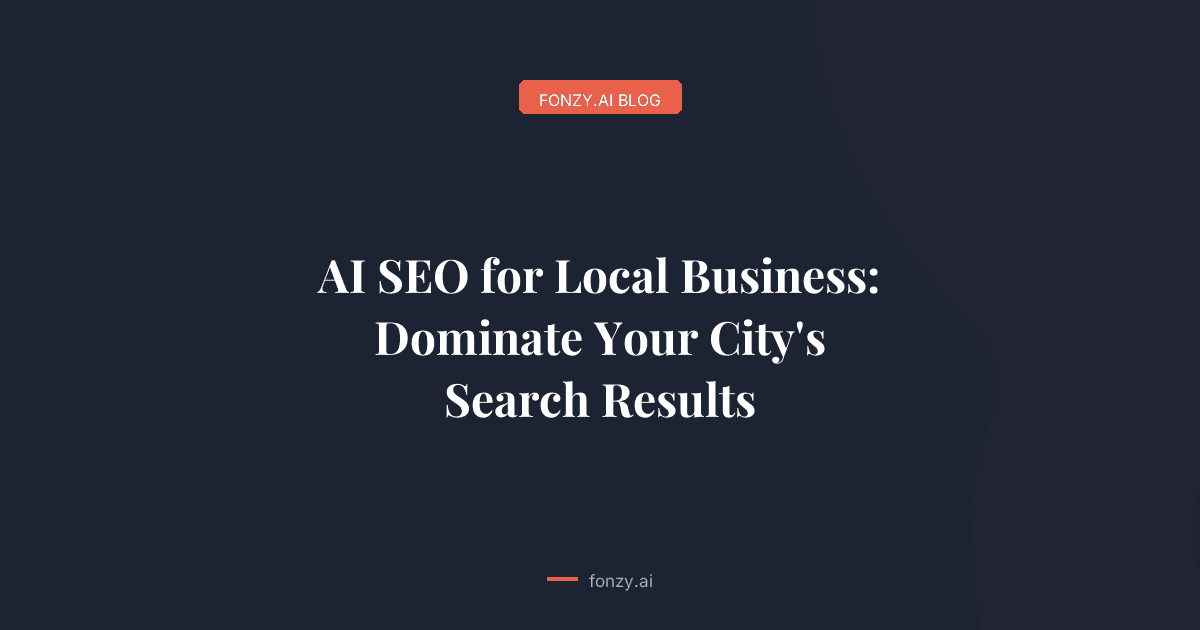 AI SEO for Local Business: Dominate Your City's Search Results
