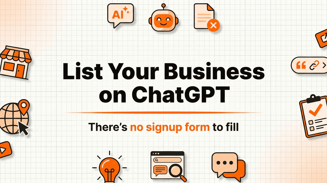 How to List Your Business on ChatGPT (There Is No Form)